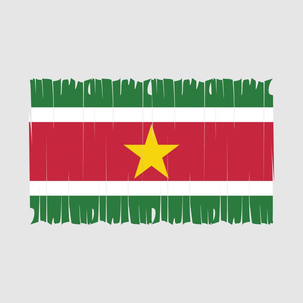 Suriname vlag borstel vector illustratie