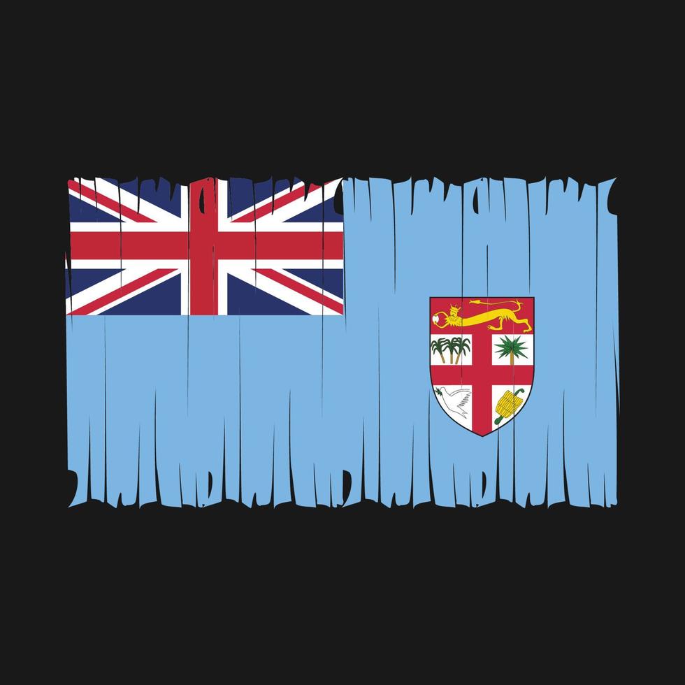 fiji vlag borstel vector illustratie