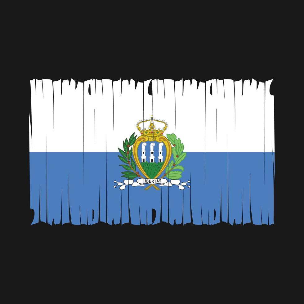 san marino vlag borstel vector illustratie