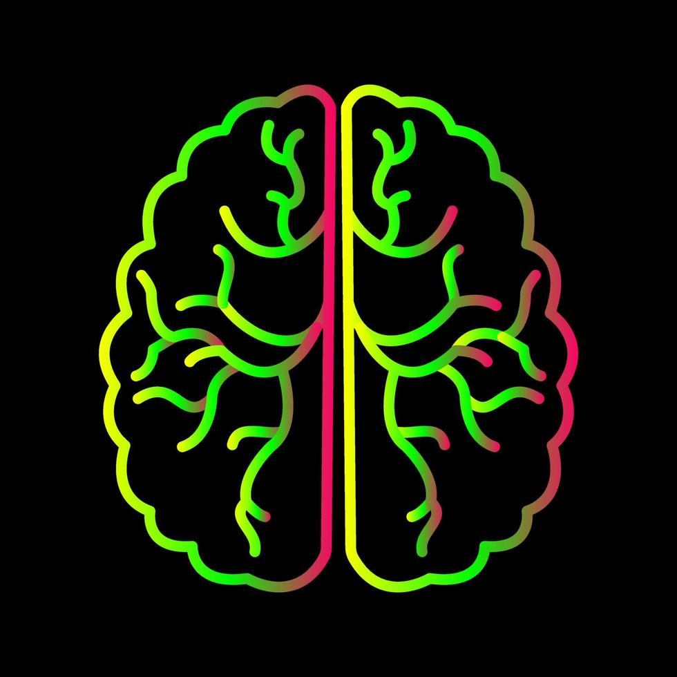 hersenen vector pictogram