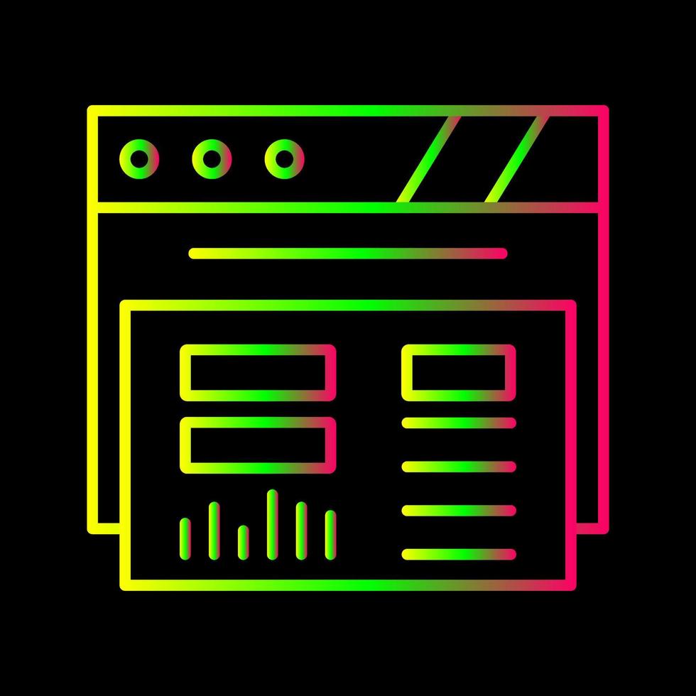 dashboard vector pictogram