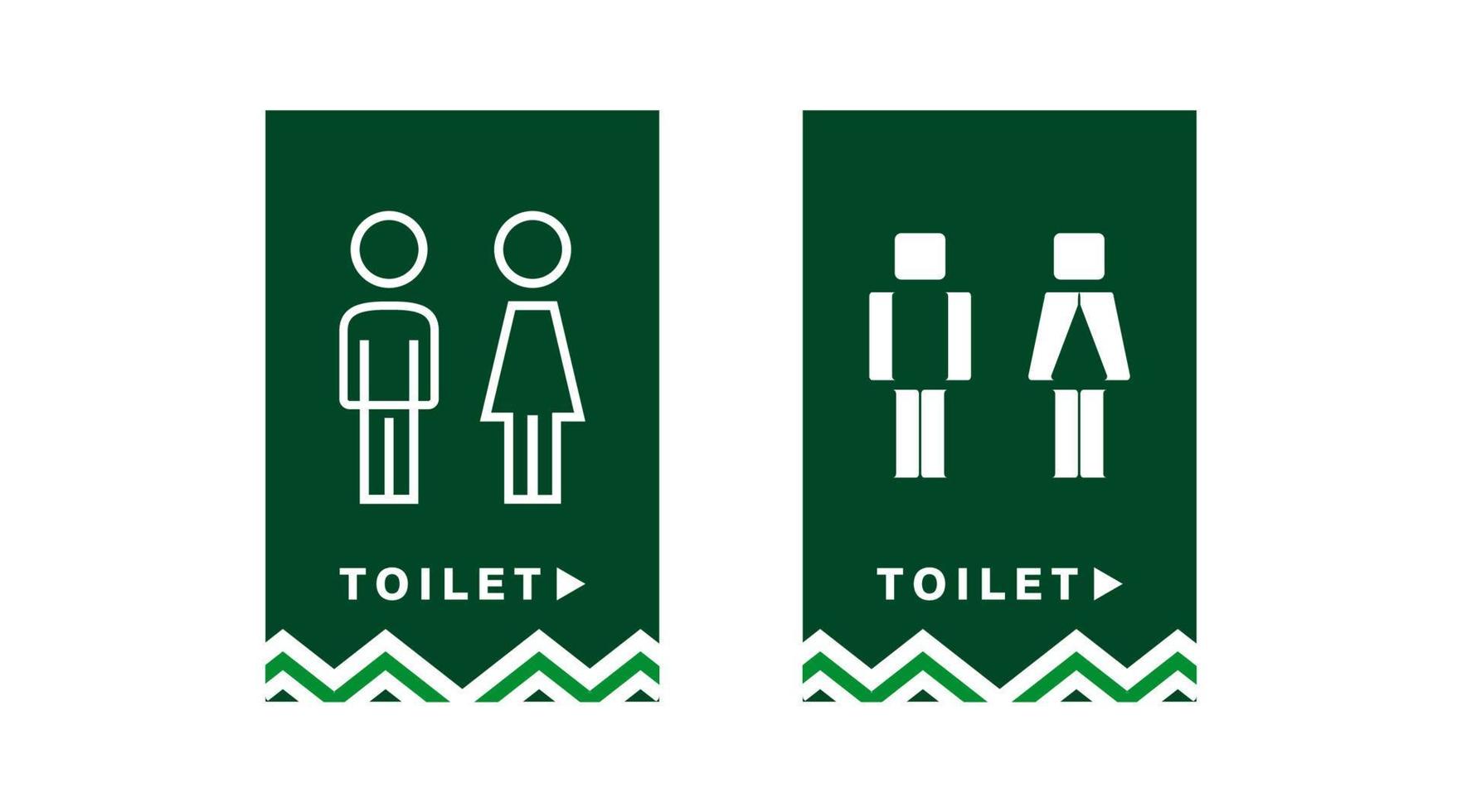 vlak toilet teken vector icoon
