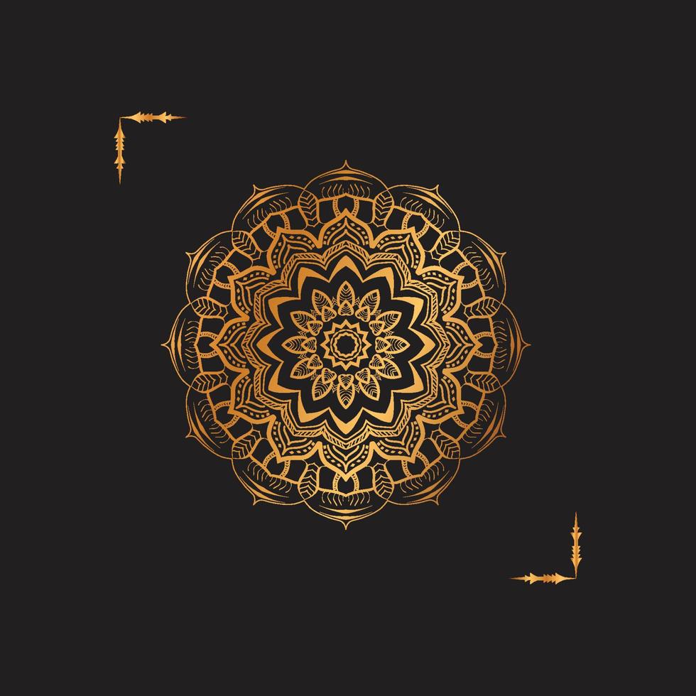 luxe decoratieve mandala ontwerp achtergrond vector