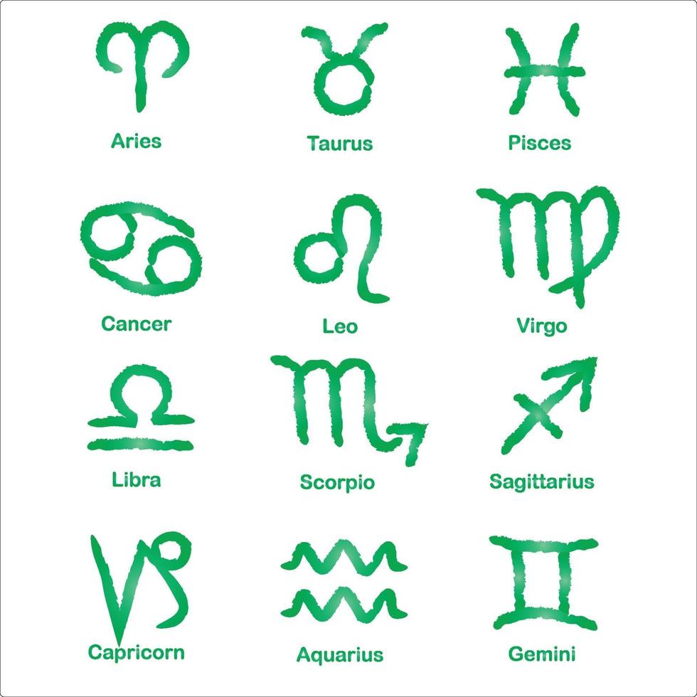 dierenriem en astrologische symbolen vector