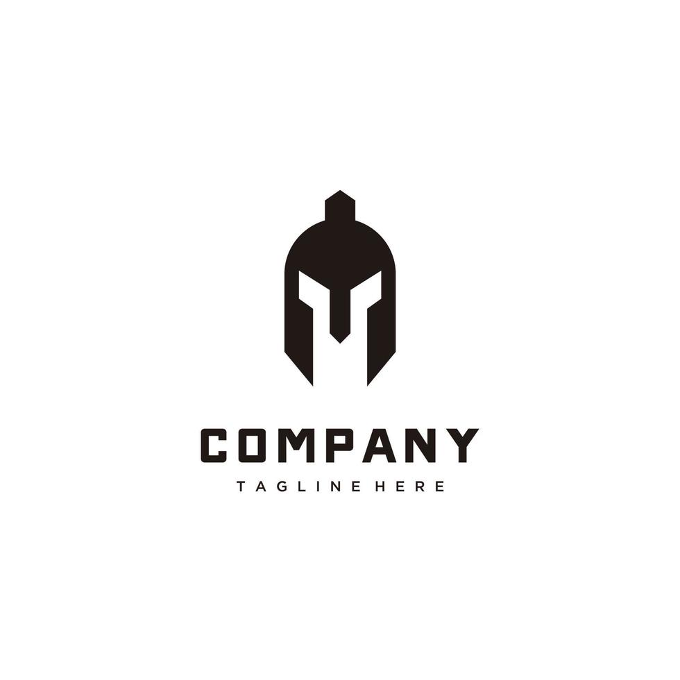 spartaans krijger symbool minimalistische logo ontwerp icoon vector ontwerp