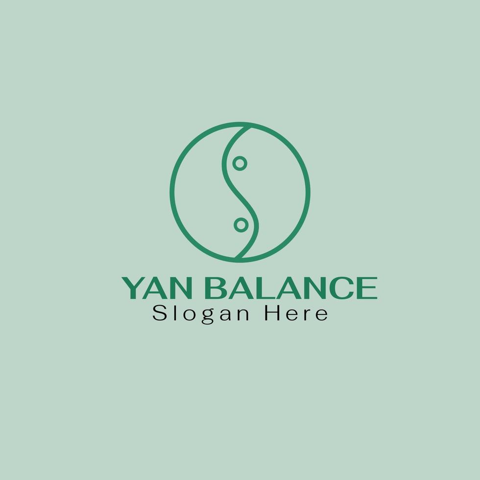vrij yoga agentschap logo ontwerp vector