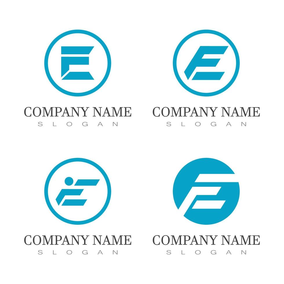 e brief logo bedrijf vector en symbool ontwerp