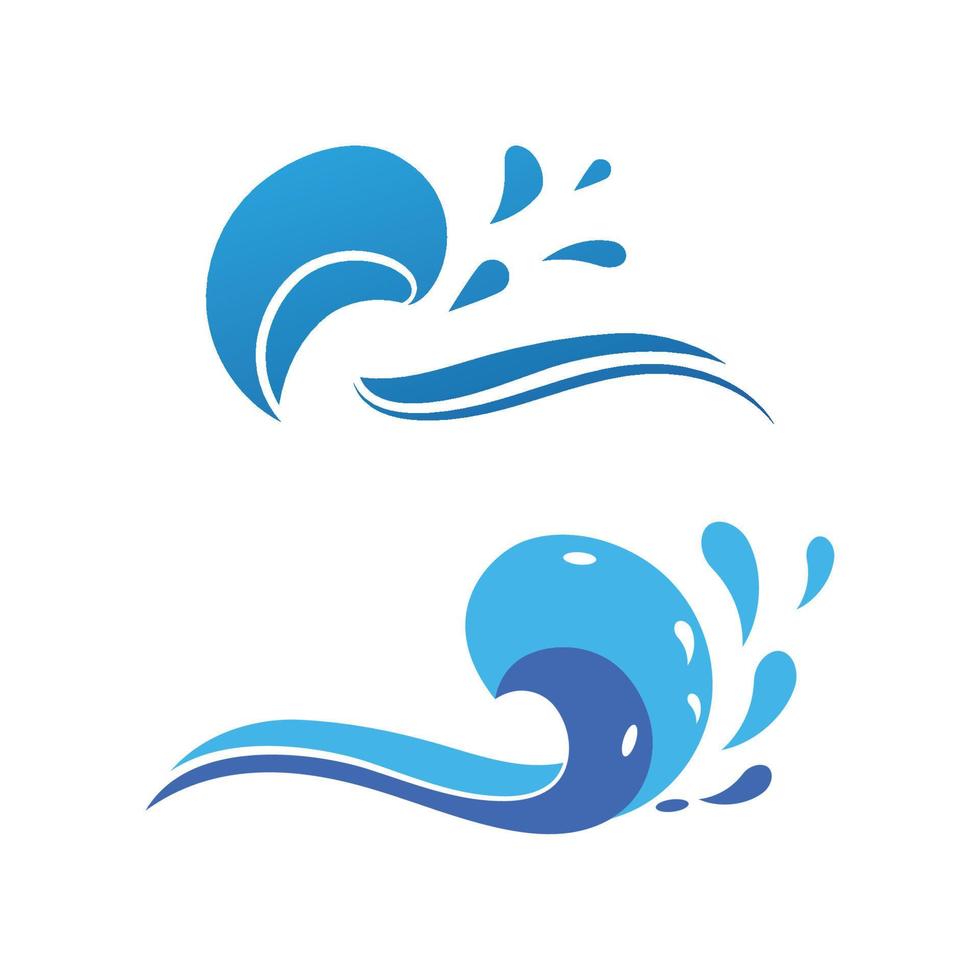 water Golf logo vector en symbool sjabloon