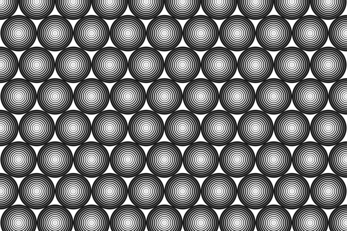 cirkel stijl monochroom patroon vector. vector