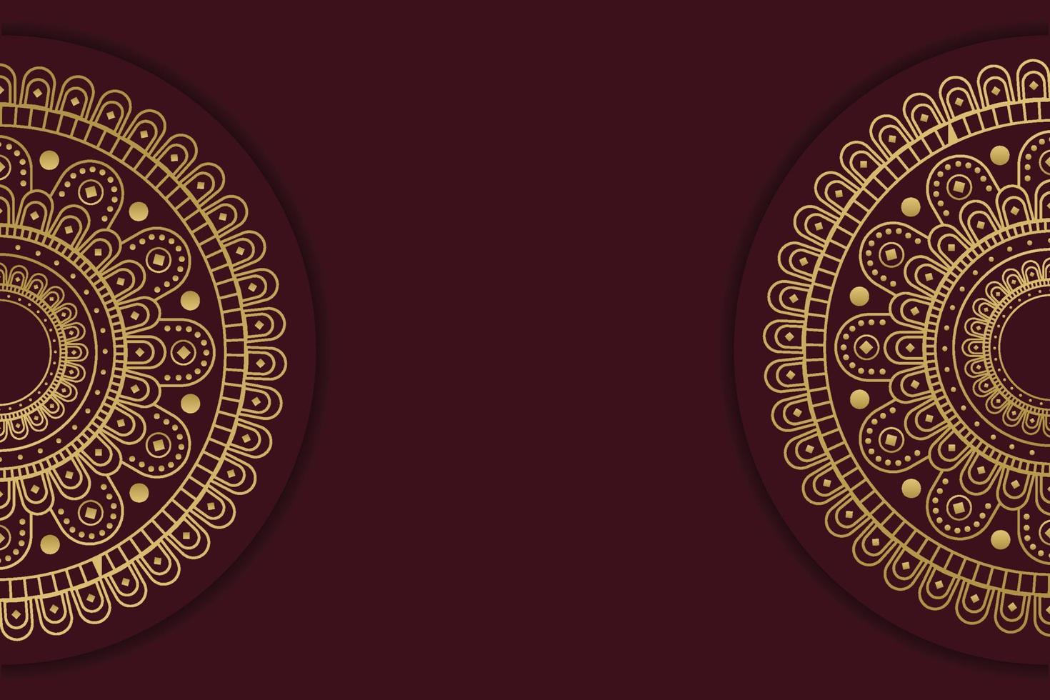 luxe mandala achtergrond met gouden Arabisch patroon Islamitisch stijl. vector