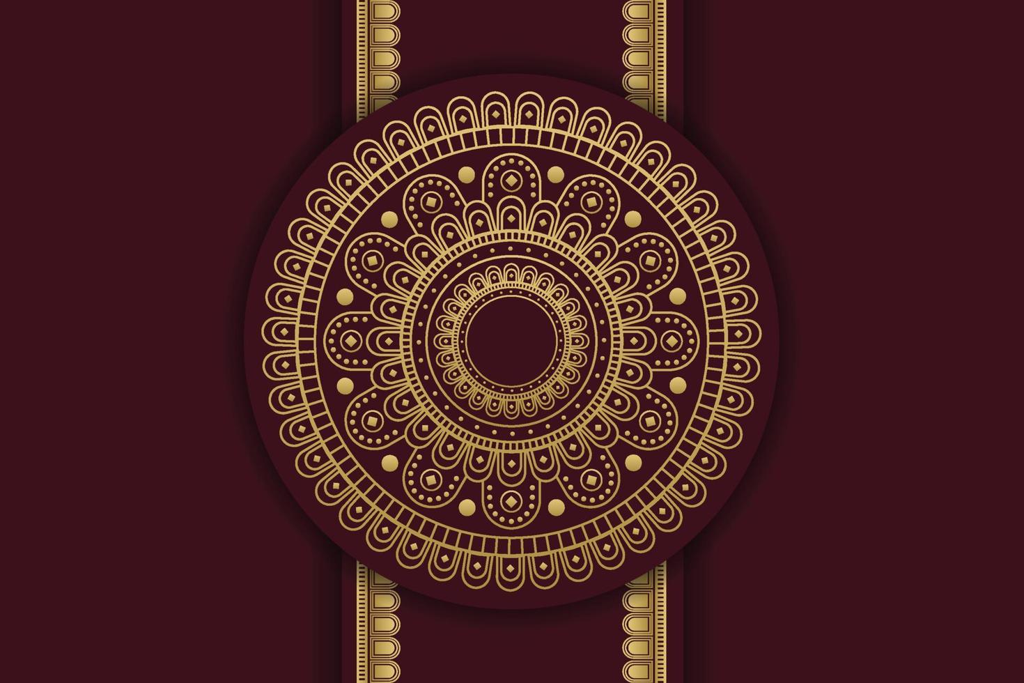 luxe mandala achtergrond met gouden Arabisch patroon Islamitisch stijl. vector