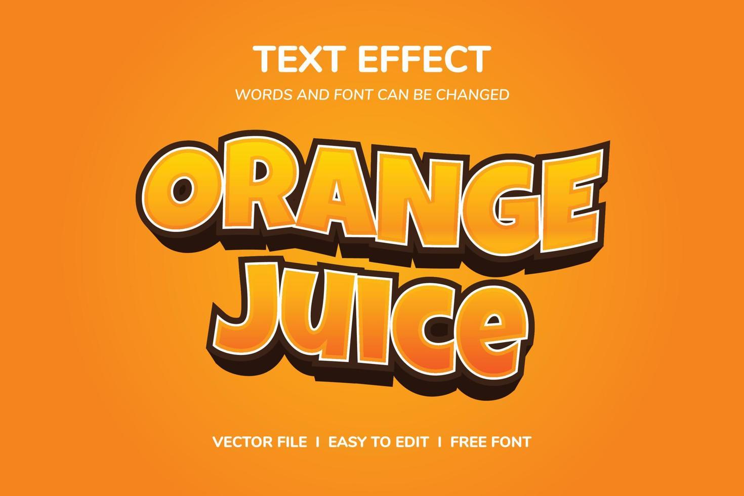 3d oranje sap vector