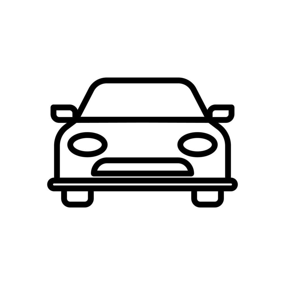 sport auto vector icoon ontwerp Aan wit achtergrond geschikt voor verkeer teken, locomotief, automotive en openbaar vervoer symbool. icoon vector