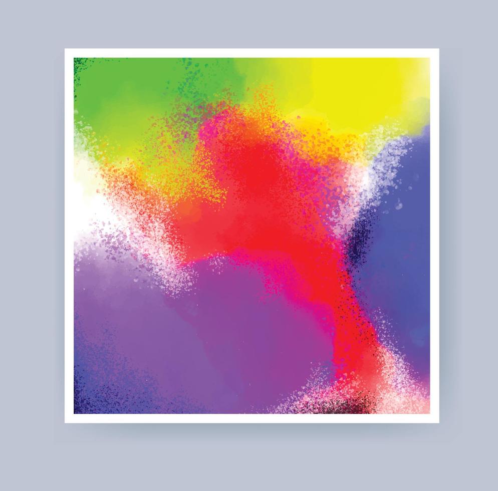 kleurrijk explosie voor holi festival poster banier creatief. water kleur achtergrond vector