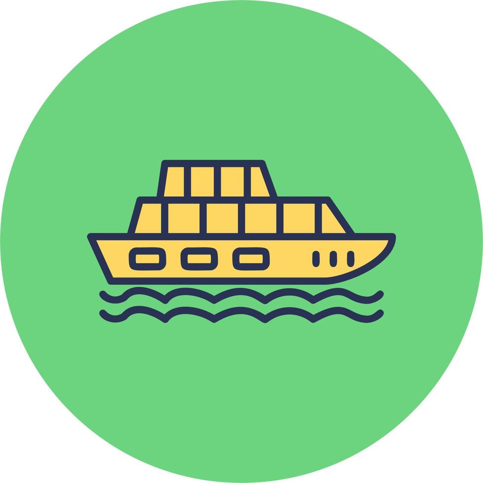 reis schip vector icoon