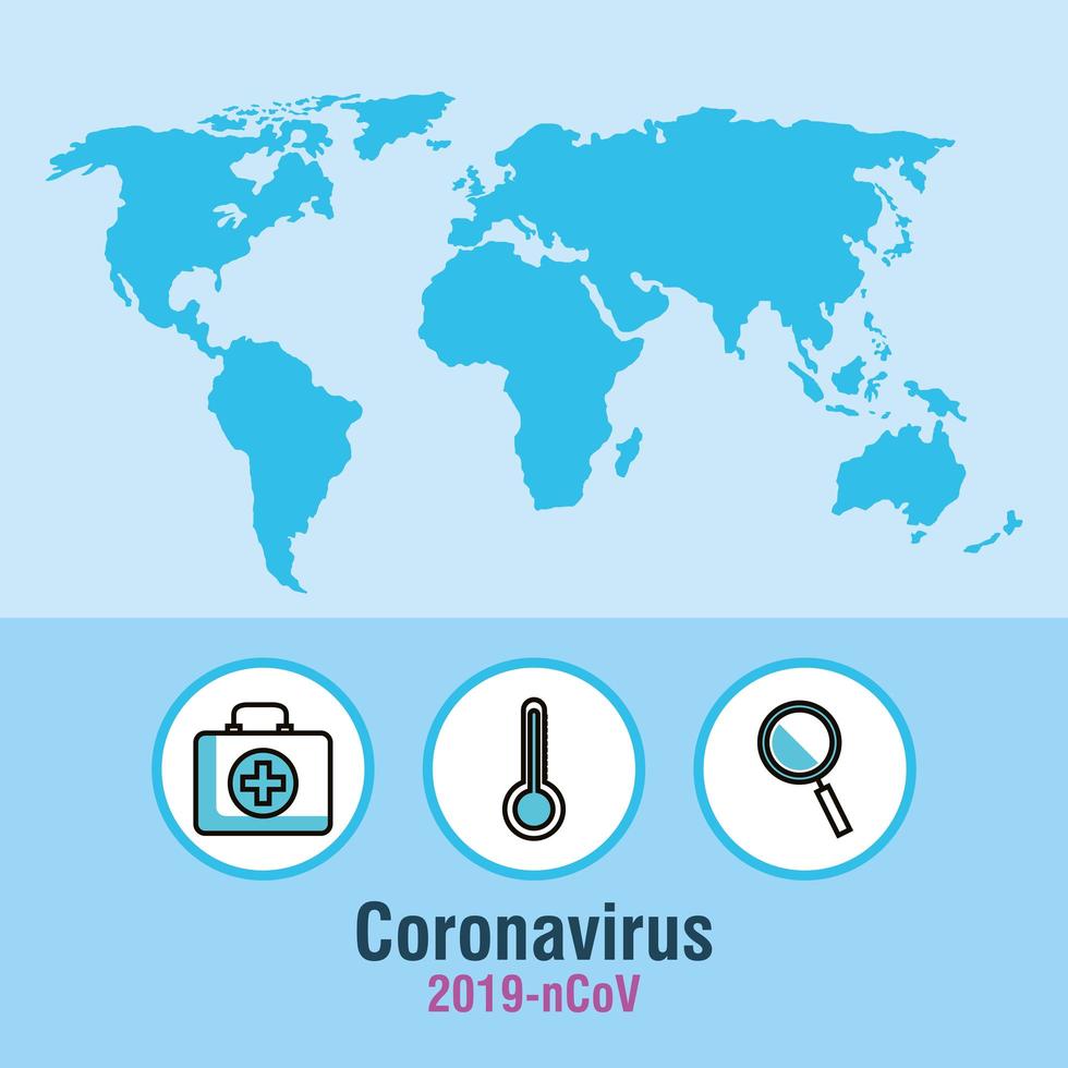 coronavirus pandemie banner vector