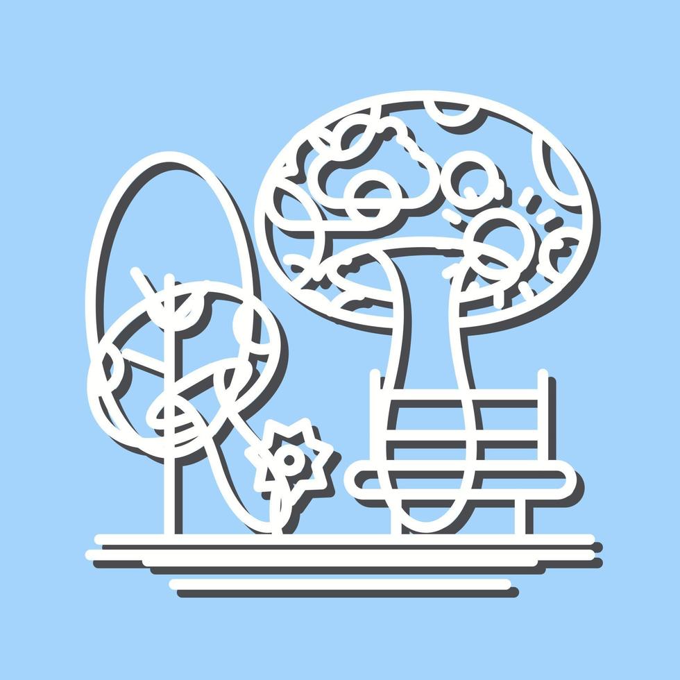 park vector pictogram