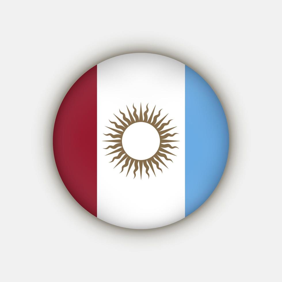 Cordoba vlag. Argentinië provincies. vector illustratie.