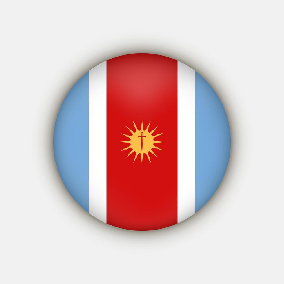 Santiago del estero vlag. Argentinië provincies. vector illustratie.