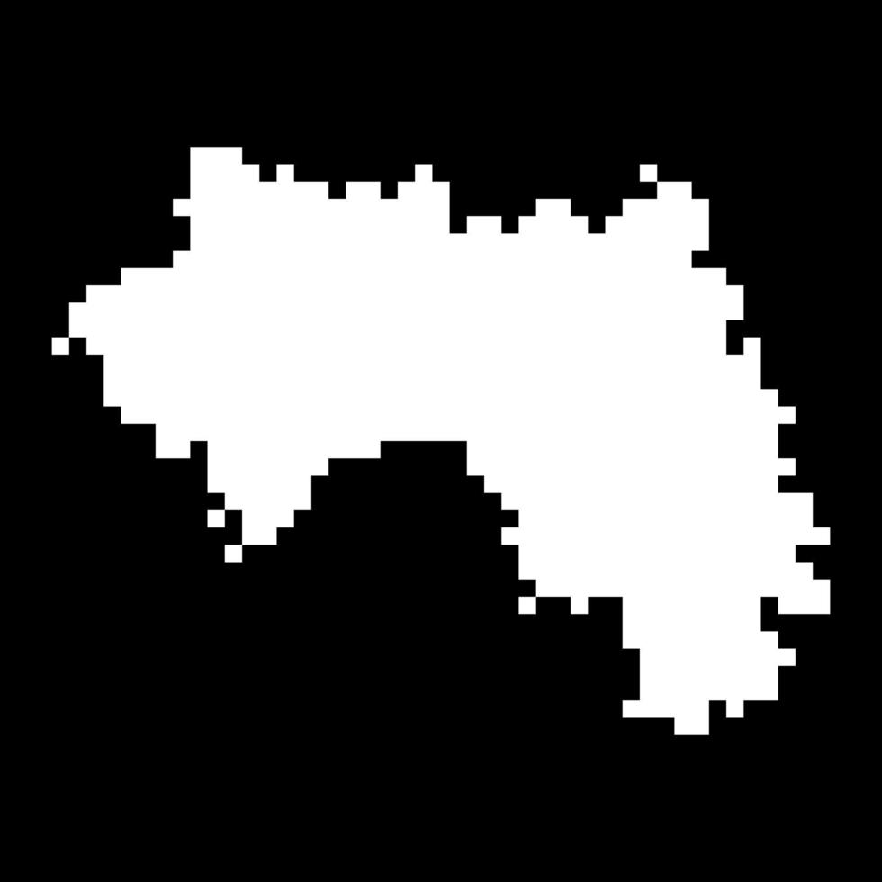 pixel kaart van Guinea. vector illustratie.