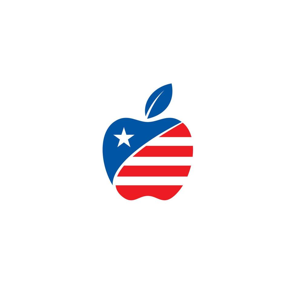 appel en Liberia, puerto rico, ons vlag logo of icoon ontwerp vector