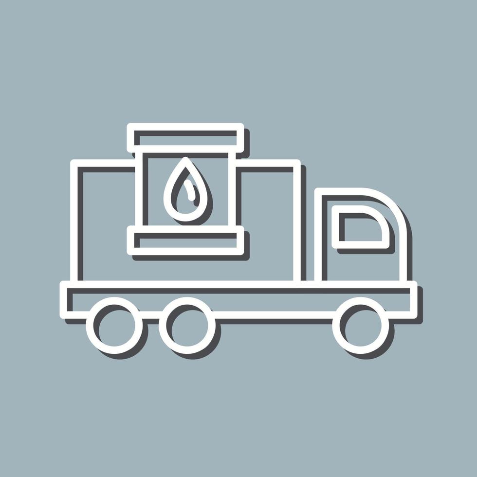 brandstof vrachtauto vector icoon