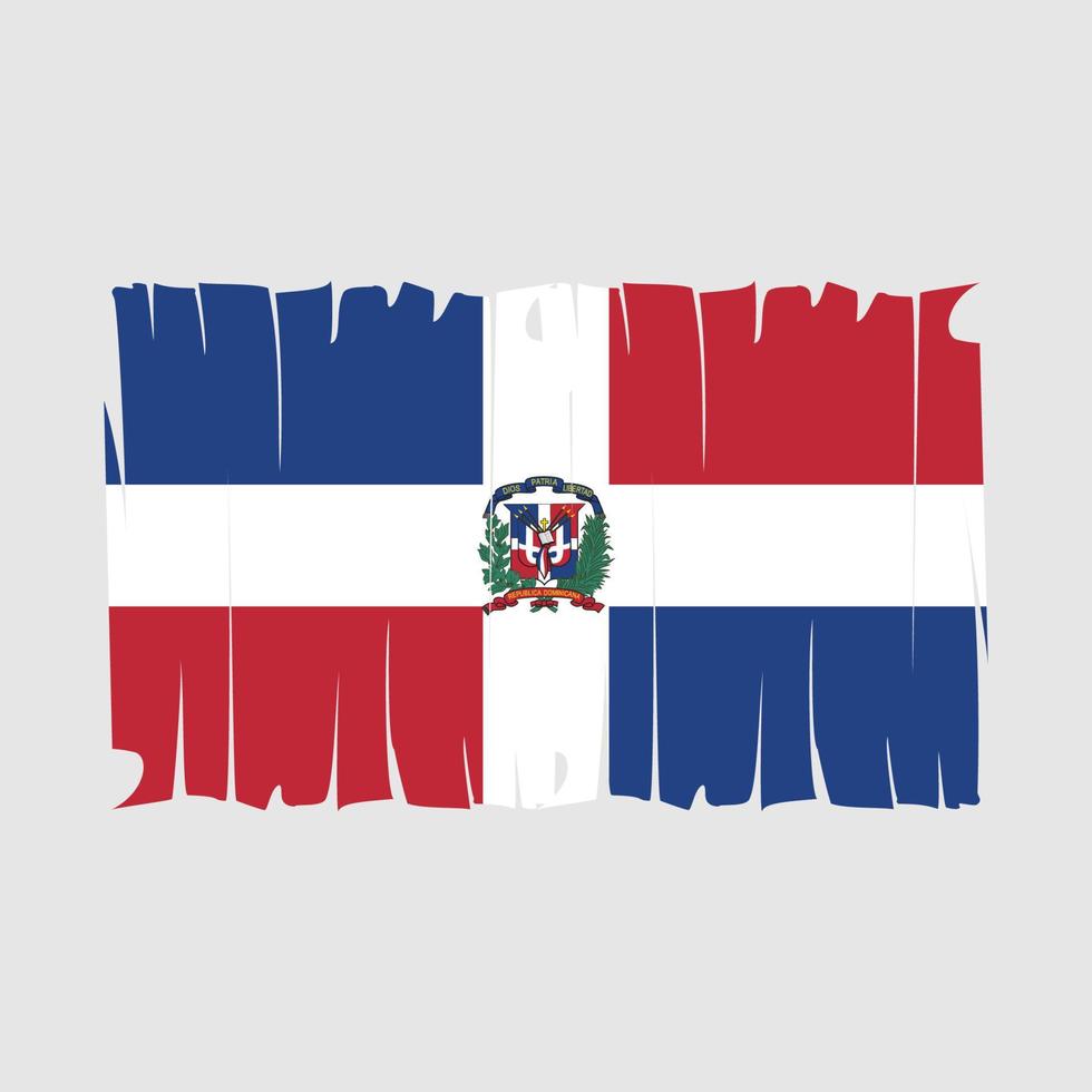 vlag van de dominicaanse republiek vector