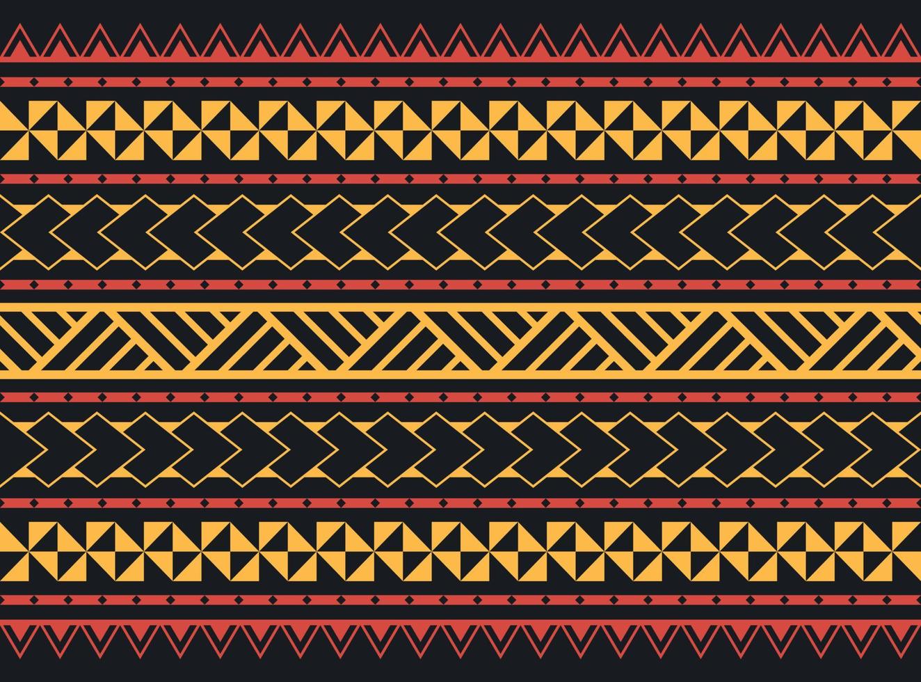 polynesisch Mexicaans samoa aztec etnisch kleurrijk tribal patroon voor achtergrond, tafelkleed, tapijt, behang, inpakken, kleding stof, batik vector