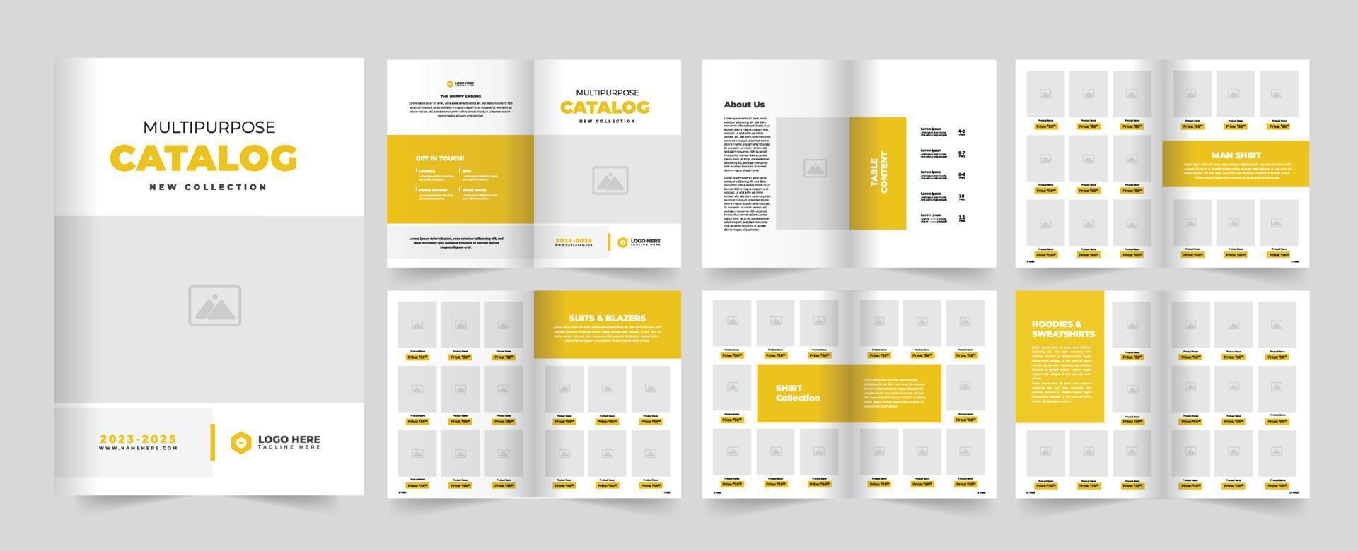 Product catalogus ontwerp voor uw bedrijf. vector