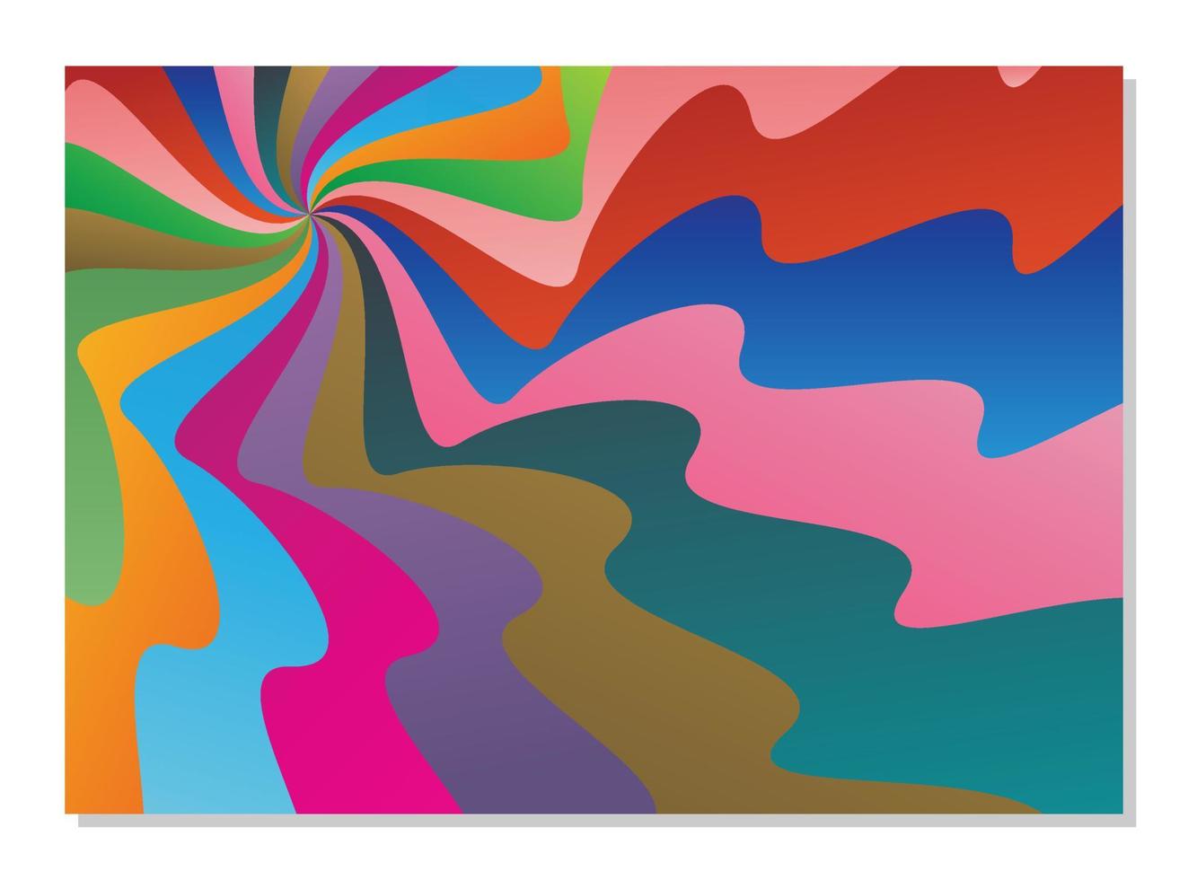 kleurrijk abstract achtergrond, met dynamisch bochten. vector ontwerp voor omslag, presentatie, banier, groet kaart.