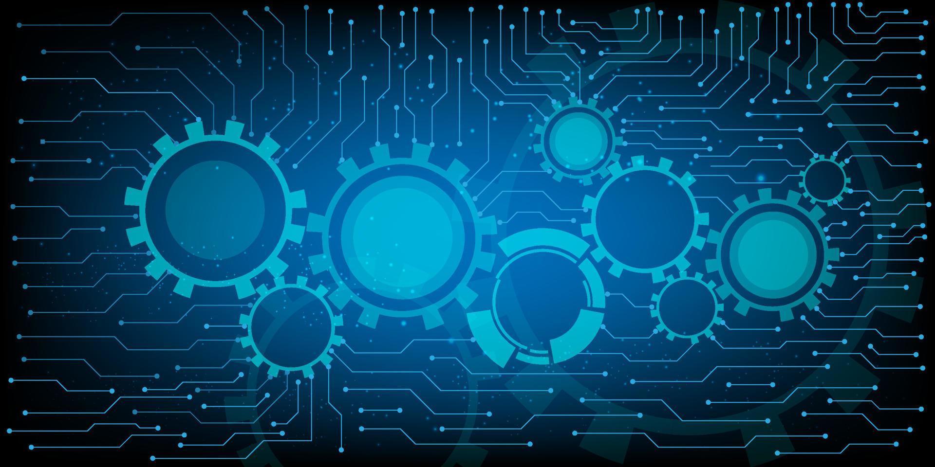 computerchip elektronische printplaat vector voor technologie en financiën concept en onderwijs voor de toekomst