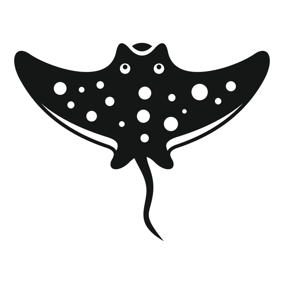 onderwater- pijlstaartrog icoon gemakkelijk vector. oceaan dier vector