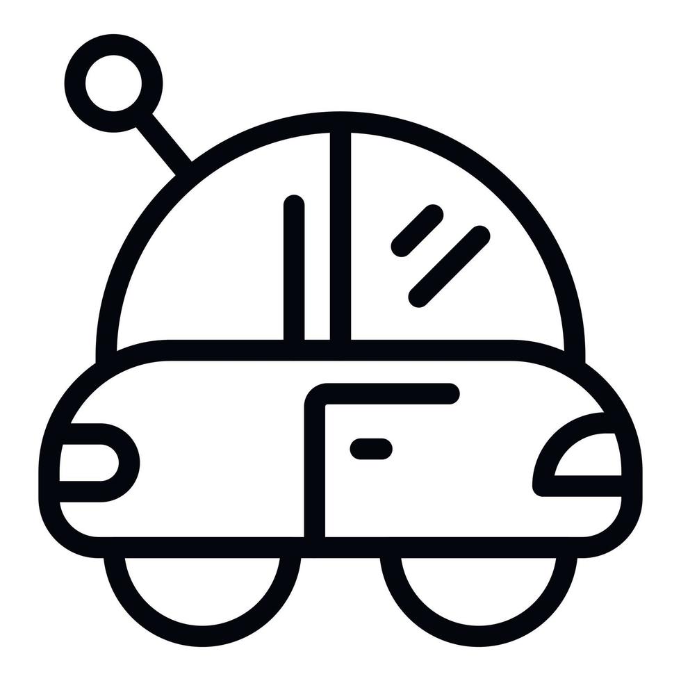 radio controle elektrisch auto icoon schets vector. speelgoed- robot vector