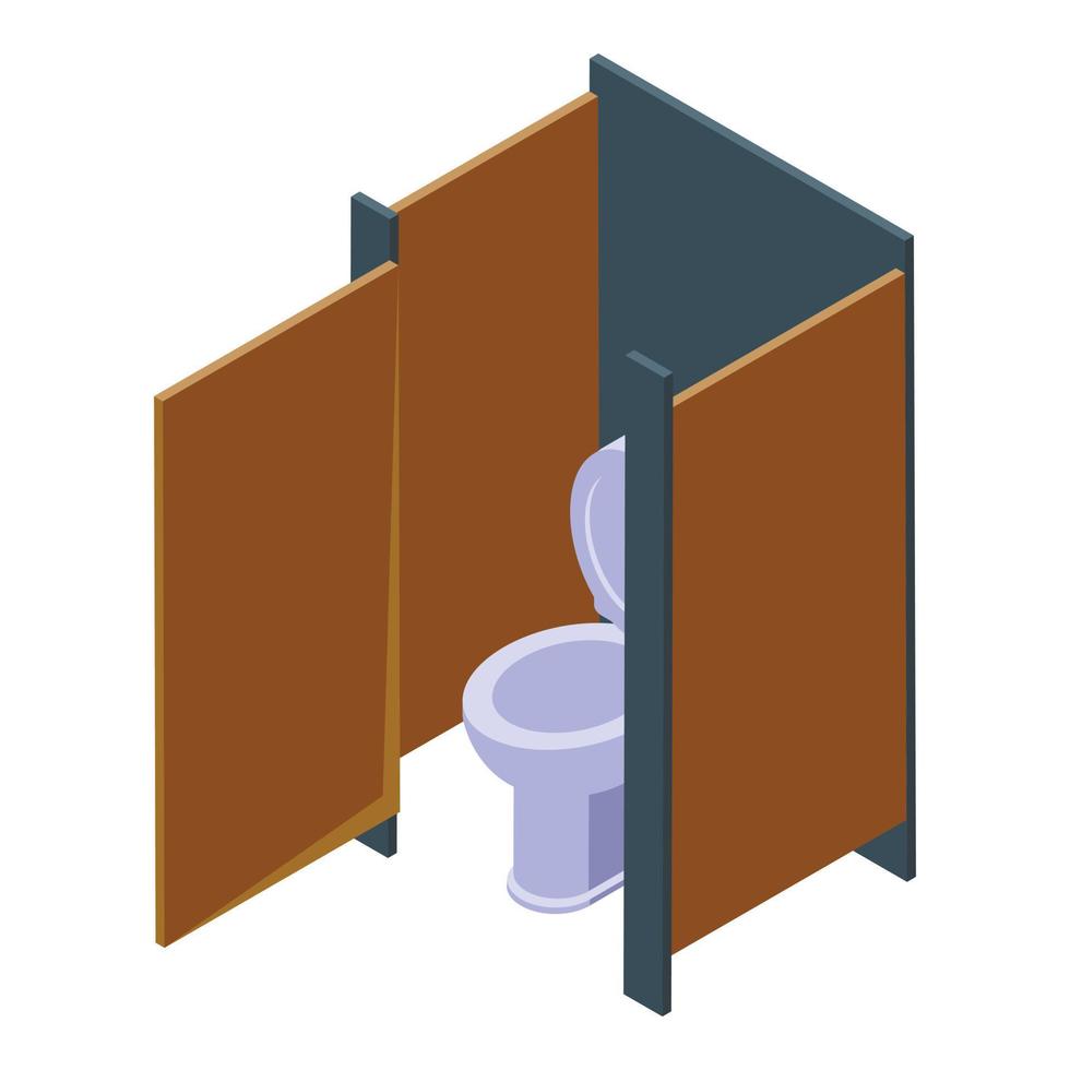 kamer toilet icoon isometrische vector. openbaar interieur vector