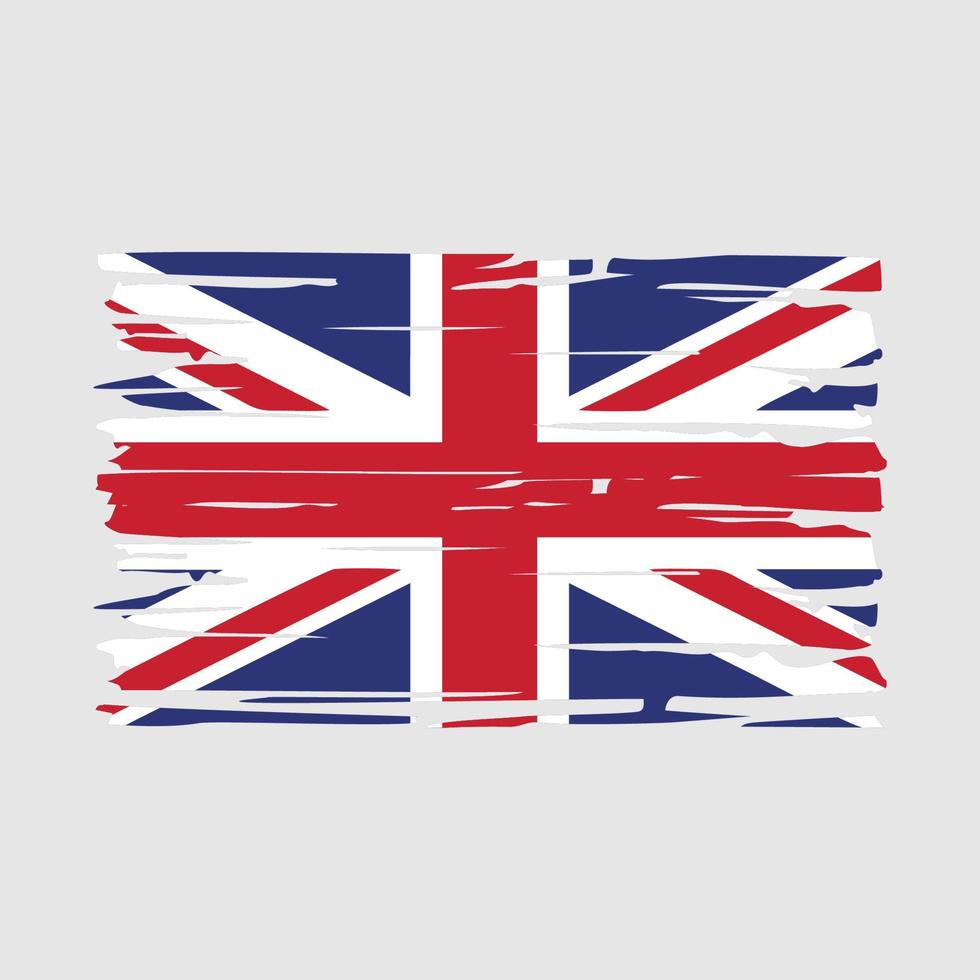 uk vlag borstel vector