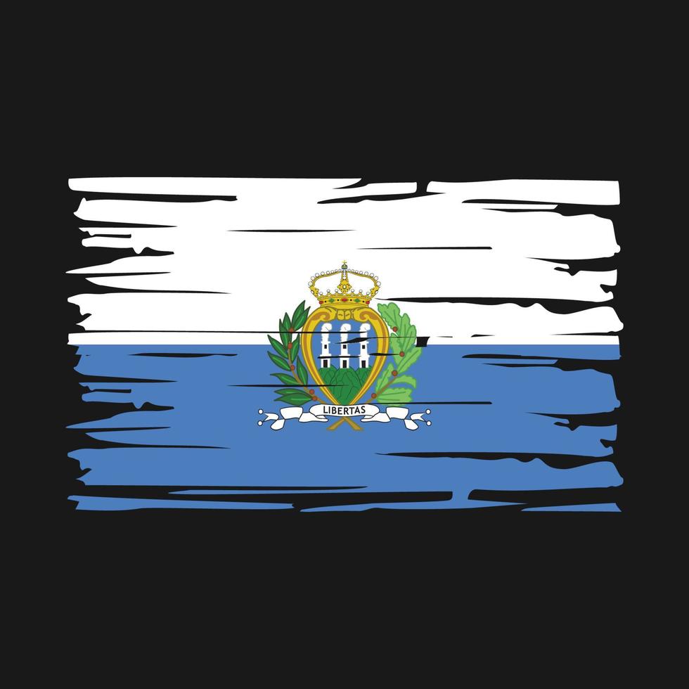 san marino vlagborstel vector