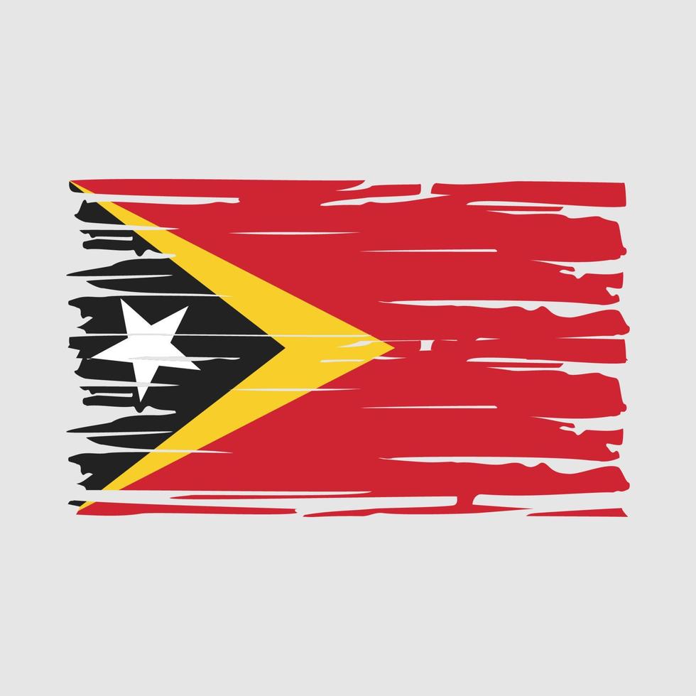 oosten- Timor vlag borstel vector