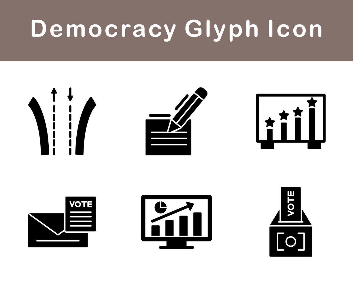 democratie vector icoon reeks