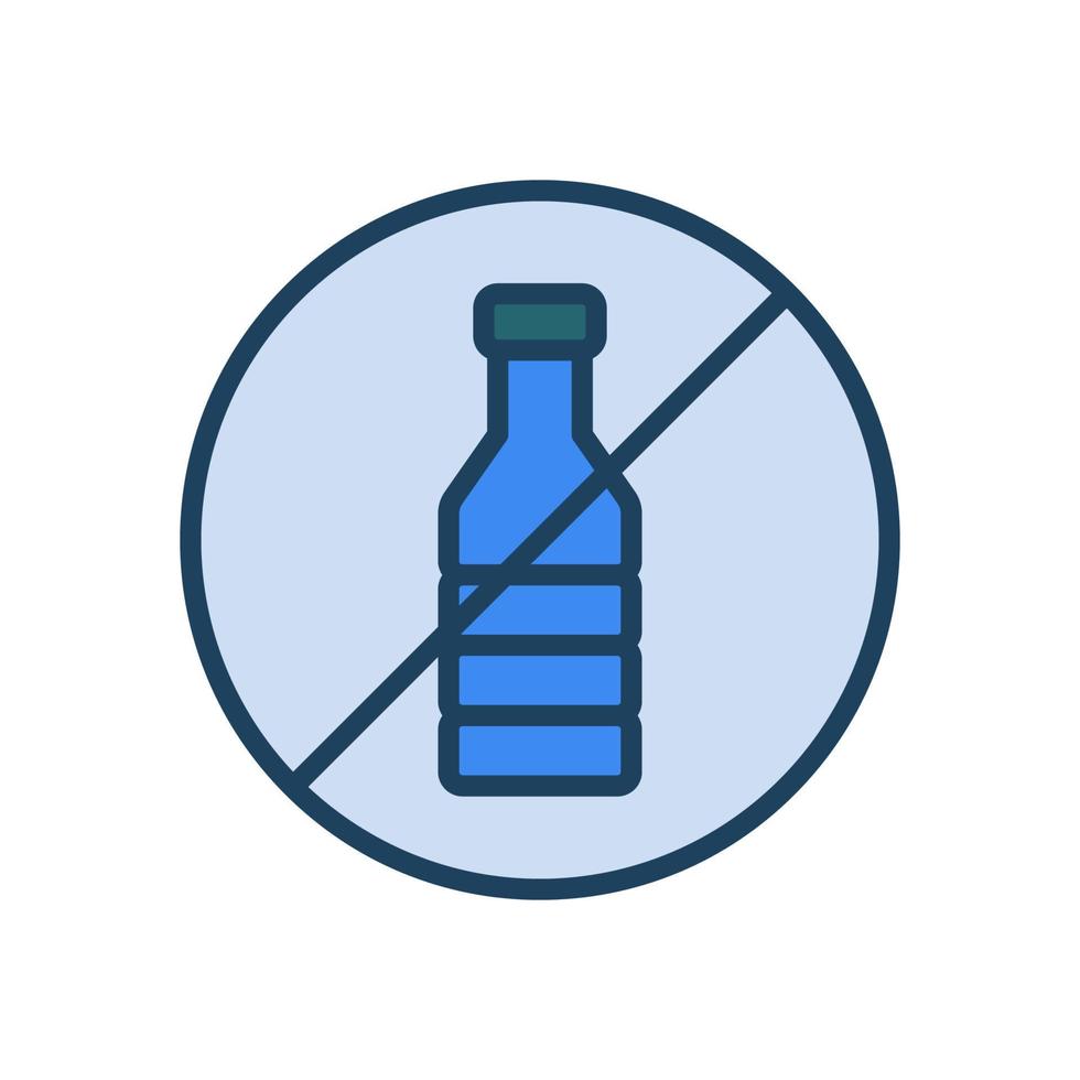 Nee plastic fles icoon voor uw website ontwerp, logo, app, ui. vector