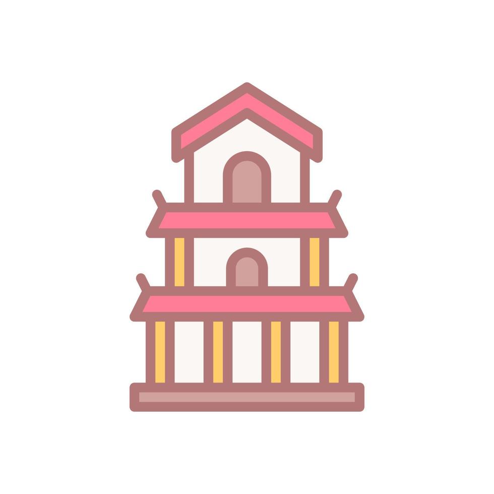 pagode icoon voor uw website ontwerp, logo, app, ui. vector