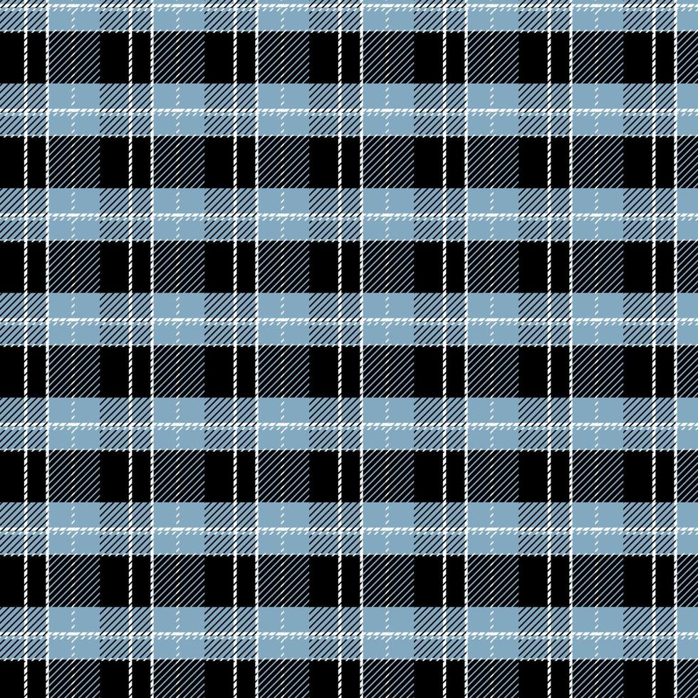 plaid controleren patten in blauw, zwart .naadloos kleding stof structuur voor afdrukken. vector