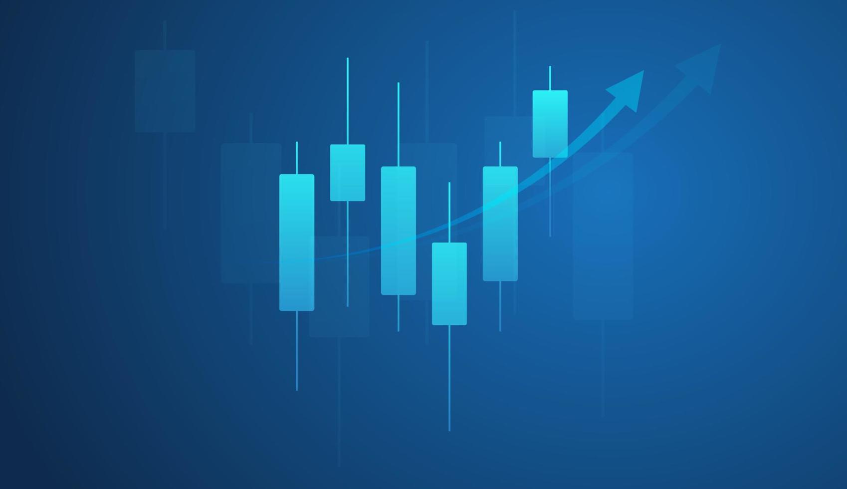 voorraad markt of forex handel diagram in grafisch concept geschikt voor financieel investering of economisch trends bedrijf idee en allemaal kunst werk ontwerp vector