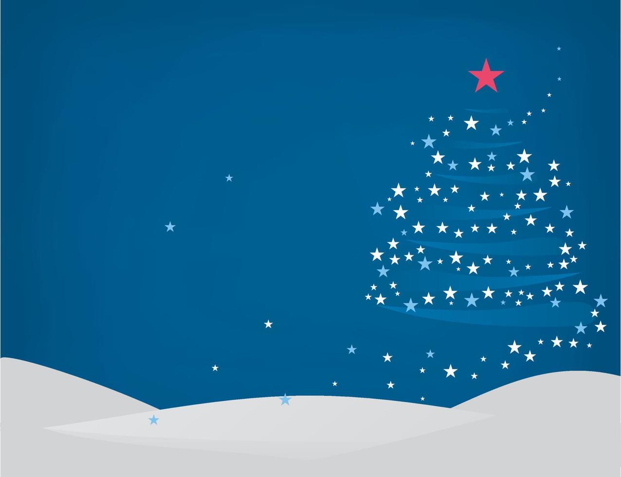 sterretjes in de nacht Kerstmis lucht. een vector illustratie