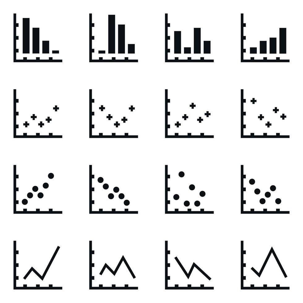 reeks van pictogrammen grafisch. een vector illustratie