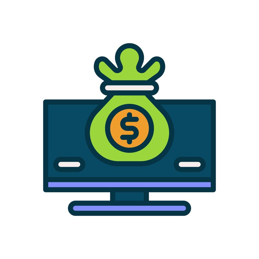 geld zak icoon voor uw website, mobiel, presentatie, en logo ontwerp. vector