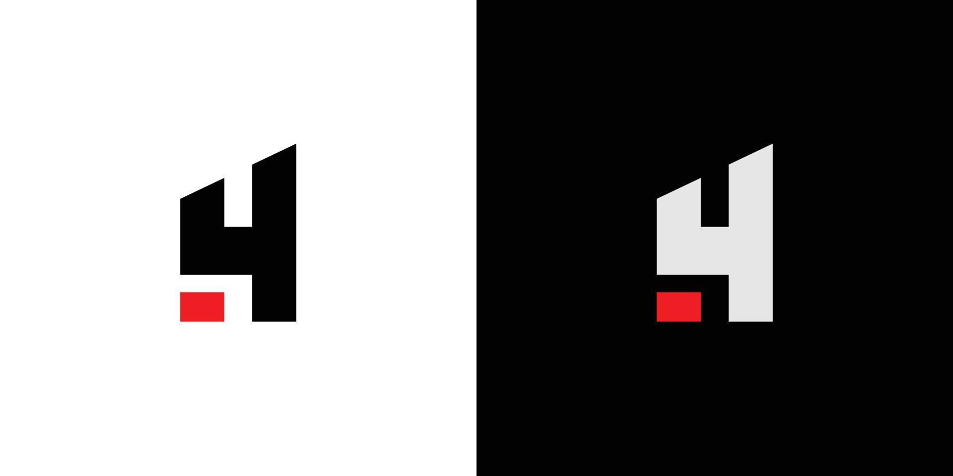 modern en sterk brief h initialen logo ontwerp vector