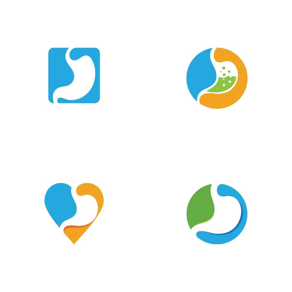 maag zorg logo illustratie vector ontwerp