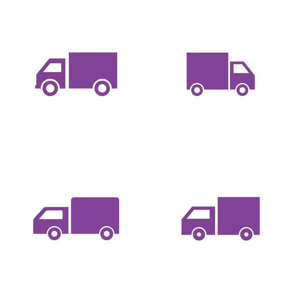 vrachtwagen logistiek pictogram logo illustratie vector ontwerp