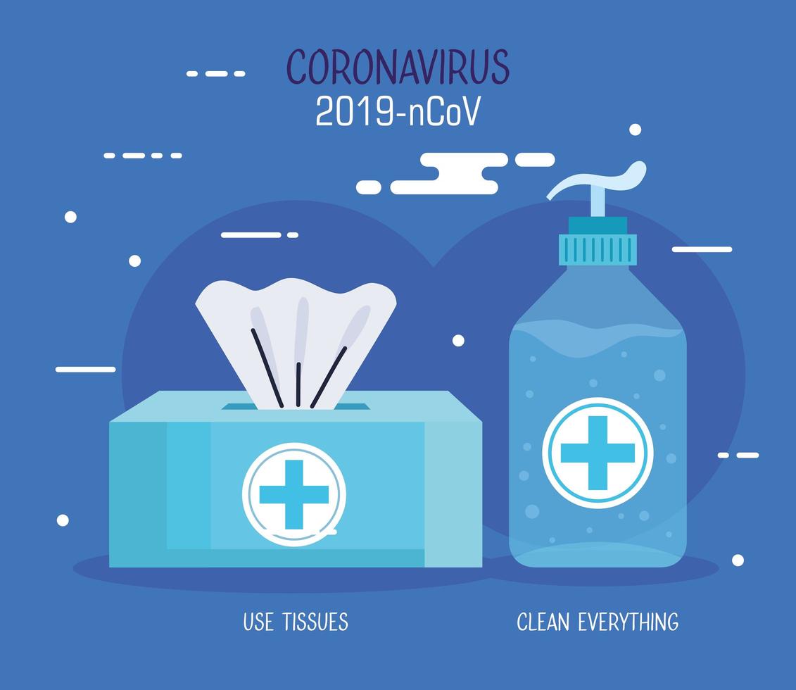 campagne ter preventie van coronavirus vector