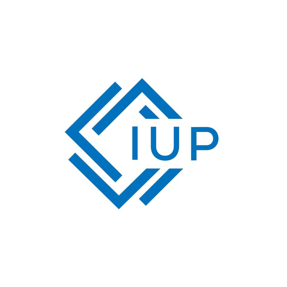 iup brief logo ontwerp Aan wit achtergrond. iup creatief cirkel brief logo concept. iup brief ontwerp. vector